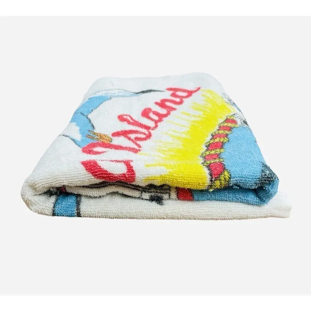 RARE Vintage 1980s Hedley Catalina Island Cotton Towel 55 x 29 Beach Souvenir